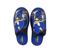 CYPBRANDS Sonic - Chaussons d'intérieur Design Sonic - Doux - Taille 42/43 - Bleu - Produit officiel (marques CyP), multicolore, Medium