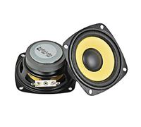 CYPHE 2pcs 3inch Haut-Parleur de la Gamme complète 4OHM 10W Bord de Mousse de Mousse Noire Magnétique Multimedia Multimedia DIY HiFi 7 Haut-Parleur Audio de 8mm Enceinte bibliothèque