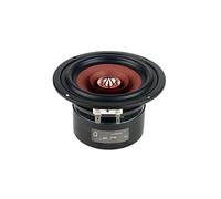 CYPHE 2pcs / lot 4 Pouces Gamme complète Haut-Parleur HiFi Woofer Tweeter for Un cône en Aluminium 2 Couches Compatible for Kapton Enceinte bibliothèque (Color : Rould-8ohm)