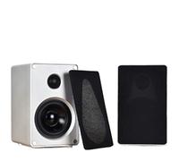 CYPHE Audio 3 Pouces Alliage en Alliage d'aluminium de Bureau de Bureau 2.0 canaux à Deux Voies stéréo stéréo stéréo Satellite Surround Satellite Suspendu Enceinte bibliothèque (Color : SP-YS1-Y, Si