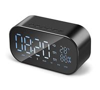 CYPHE Haut-Parleur Bluetooth sans Fil sans Fil Mini Réveil Mobile Small Audio Computer Computer Subwoofer Son stéréo Enceinte bibliothèque (Color : Nero)