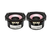 CYPHE Haut-Parleur Complet 2.5 Pouces 4OHM 8OHM LA CHAÎNE Hi-FI Haut-Parleur Audio 67mm 15W Basse Treble Mid-Boîte à étagère de Haut-Parleur Enceinte bibliothèque (Color : 4Ohm-2Pcs)