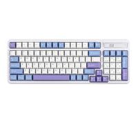 Cypher 96 Gaming Clavier sans Fil Batterie 8000mAh, Clavier Mécanique (Blanc Violet, Flamingo Switch)