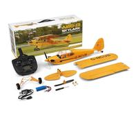 CyplayMach Avion 3D RC à aile fixe, biplan télécommandé à 4 canaux, avion à l'échelle 2,4 GHz avec stabilisation gyroscopique 6G, avion en mousse EPP RTR pour adultes