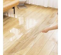 CYPOSLDN Tapis de Protection de Sol Extra Large pour sols en Bois Dur, Tapis en Plastique Vinyle PVC Transparent, Tapis de Sol imperméable et antidérapant pour Chaise de Bureau
