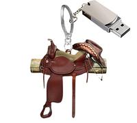 cypreason Porte-clés en selle cheval - En acrylique plat - Pour les amateurs chevaux - Accessoire rétroviseur voiture