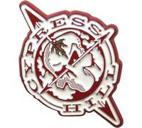 Cypress Hill - Insigne "Skull Compass" - Alliage de zinc RO12163 (Taille unique) (Blanc/Rouge)