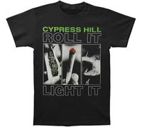 Cypress Hill Roll It Up Black Tee Unisex Shirt Vintage Funny Gift for Men Women Manches Courtes(Large)
