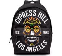 Cypress Hill - Sac à dos "Los Angeles" NS6919 (Taille unique) (Noir/Blanc/Orange)