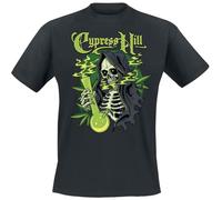 Cypress Hill Skull Bong Homme T-Shirt Manches Courtes Noir M 100% Coton Regular/Coupe Standard