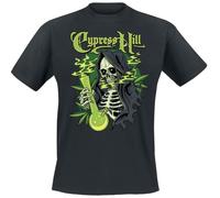 Cypress Hill Skull Bong Homme T-Shirt Manches Courtes Noir XXL 100% Coton Regular/Coupe Standard