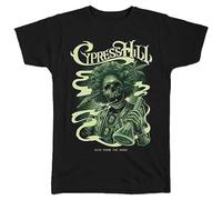 Cypress Hill Skull Bong Homme T-Shirt Manches Courtes Noir XL 100% Coton Regular/Coupe Standard
