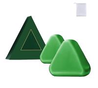 Cypress Leaf Haarseife, Nature Triangle festes Shampoo, natürlich und biologisch auf pflanzlicher Basis, beruhigt und stärkt das Haar (2pcs)