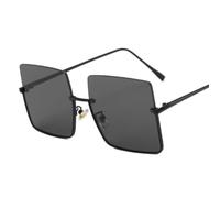 CYQDMDSM sonnenbrille Vintage Retro Big Frame Metal Oculos De Sol Lunettes Soleil Lentilles Colorées Protection Shades Plage