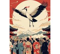 CYQFEZ 1000 Pièces Puzzle, Japanese Cranes Picture ，Coloré Puzzle,Jouets De Défi Amusants en Famille ，Adult Jouets De Défi Personnalisés,Yz469Wz