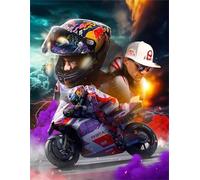 CYQFEZ Puzzle 1000 Pièces - Motorcycle Posters - Colorful Ability Game for The Whole Family Adult Qz1Zp