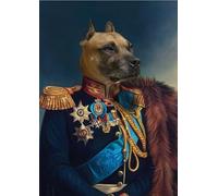 CYQFEZ Puzzle 1000 Pièces ,Picture Dog in Suit Animal Print Hanging Cute Funny Retro Pet ,Difficult Puzzle,Jouets De Défi Amusants en Famille,Yz236Wz