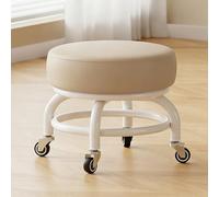 CYQQRDZSW Tabouret roulettes, a Pivotant à 360°, Petit de Travail pour Le Jardinage, Les Réparations au Garage, Nettoyage des Sols(Beige)