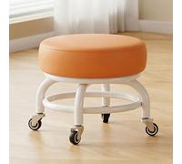 CYQQRDZSW Tabouret roulettes, a Pivotant à 360°, Petit de Travail pour Le Jardinage, Les Réparations au Garage, Nettoyage des Sols(Orange)