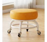 CYQQRDZSW Tabouret roulettes, a Pivotant à 360°, Petit de Travail pour Le Jardinage, Les Réparations au Garage, Nettoyage des Sols(Yellow)