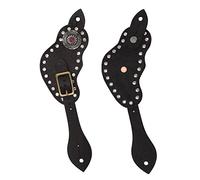 Cyrank 1 Paire de Sangles d'éperons en Cuir pour Hommes et Femmes, Support