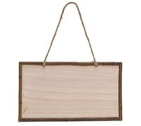 Cyrank 10 Pièces De Panneaux en Bois Non Finis, Panneaux Rectangulaires Vierges, Plaques Décoratives en Bois À Suspendre, Plaques en Bois À Peindre Ou À Écrire, Fournitures pour Bricolage À La Maison