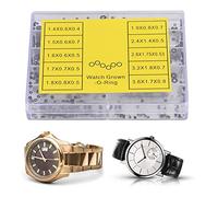 Cyrank 500pcs Couronne de Montre O Ring, Kit de Joints toriques en Caoutchouc Rondelle en Caoutchouc Montre Couronne O Rings Joints étanches Outils de réparation de Montres pour réparer Les Montres