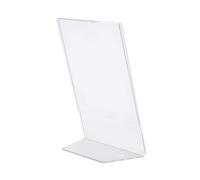 Cyrank Cadre Photo Transparent, Support Vertical Incliné Vers L'arrière En Plastique Acrylique Transparent De 4 X 6 Pouces Pour Panneau D'affichage Photo