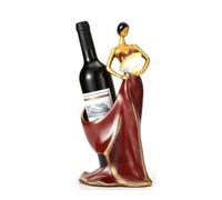 Cyrank Casier à vin, Porte-Bouteille de vin élégant casier à vin en résine Rouge Support de Bouteille de vin étagère pour Accessoires de Bar à la Maison décoration de Cuisine de Chambre(B)