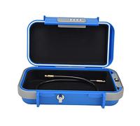 Cyrank Coffre-Fort de Verrouillage Personnel, boîte de Verrouillage Portable, boîte de Verrouillage de téléphone avec Attache pour Voyage en Voiture, Bureau à Domicile, 24 x 14 x 5,8 cm