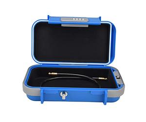 Cyrank Coffre-Fort de Verrouillage Personnel, boîte de Verrouillage Portable, boîte de Verrouillage de téléphone avec Attache pour Voyage en Voiture, Bureau à Domicile, 24 x 14 x 5,8 cm