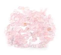 Cyrank Cristaux de Quartz Rose, éclats de Cristal Petits Cristaux Mini Cristaux Éclats de Pierre concassés Pièces de Quartz en Cristal Naturel pour Plantes Cactus Remplissage de Vase Décoration(Rose)
