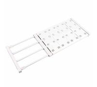 Cyrank Étagère de Tension de Placard, étagères de Placard Extensibles organisateurs de la Garde-Robe étagères séparatrice (Longueur 18,90-31,50In)