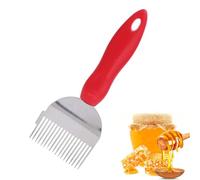 Cyrank Fourchette à Désoperculer pour L'apiculture, 18 Dents en Acier Inoxydable Fourche à Désoperculer pour Abeilles