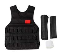 Cyrank Gilet lesté de Chargement 20KG, Gilet de Poids réglable Gilets de Musculation Gilets de Musculation Gilet de Musculation pour Hommes Femmes(Noir)