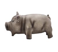 Cyrank Jouet couineur pour Chien, drôle Mignon Cochon en Caoutchouc Latex Jouet pour Chien Chiot Jouets de Dentition pour Animaux de Compagnie à mâcher Jouets interactifs pour Chiot Petit Chien(Noir)