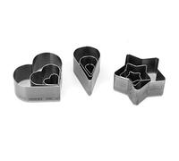 Cyrank Matrices de découpe en Cuir 9pcs, Outil de poinçonnage en Forme de Goutte d'eau et d'étoile en Cuir Artisanat du Cuir DIY Moule de découpe en Forme de Larme pour l'artisanat du Cuir