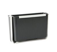 Cyrank Mini Poubelle Pliante Suspendue pour Porte D'armoire De Cuisine, Attrape-Poubelle D'évier, Petite Poubelle Pliable sous L'évier, Mini Poubelle Pliable, Poubelle Suspendue pour Cuisine(Gris)