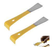 Cyrank Outils de grattoir de Ruches en Acier Inoxydable, 2pcs Levier pour Ranch de Ferme d'abeilles, équipement d'apiculture Ruches d'abeilles Outil à Main Couteau de Coupe de Miel Outil d'apiculteur