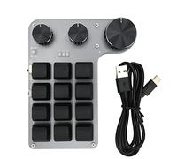 Cyrank Pavé Numérique, Clavier De Jeu Mécanique à 12 Touches, Clavier à Une Main, Clavier OSU Filaire USB-C, Clavier Programmable Et échangeable à Chaud.