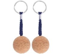 Cyrank Porte-Clés Flottant à Liège, Porte-Clés Flottants en Bois Porte-Clés De Sport Aquatique Porte Clef Flottant Porte-Clés Flottant en Forme De Boule en Boi, 2 Pièces (Le Noir)