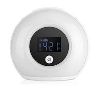 Cyrank Réveil, Réveils Colorés pour Chambres à Coucher, Lampe Respiratoire, Horloge Numérique, Réveil Au Lever du Soleil avec Haut-Parleur Bluetooth pour Enfants, Dormeurs Lourds, Chambre à Coucher