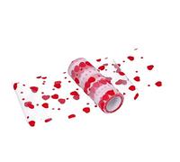 Cyrank Rouleau de Tulle 10 Yards, Bobine de Tulle avec Motif de Coeurs d'amour Rouge Bobine Tissu Tutu pour Bricolage Jupes Emballage Cadeau de Mariage