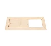 Cyrank Sauna en Bois, Rectangle Air Vent Grille de Ventilation Carré Bain de Vapeur Sauna Accessoires pour Salle de Ventilation Plaques