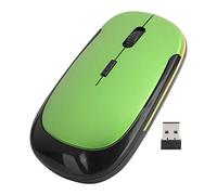 Cyrank Souris sans Fil, Souris D'ordinateur Mince 2,4 G Petite Souris Optique Silencieuse pour Ordinateur Portable avec Mini Récepteur USB pour Ordinateur Portable PC De Bureau(Vert)