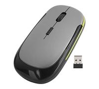 Cyrank Souris sans Fil, Souris D'ordinateur Mince 2,4 G Petite Souris Optique Silencieuse pour Ordinateur Portable avec Mini Récepteur USB pour Ordinateur Portable PC De Bureau(Argent)