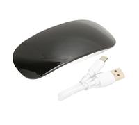 Cyrank Souris sans Fil, Souris Mince Et Silencieuse, Souris Optique Mobile Portable, Petite Souris Plate avec Récepteur De Type C pour Souris D'ordinateur Portable(Noir)
