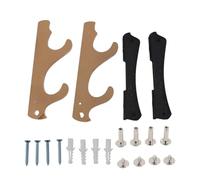 Cyrank Support D'épée, Support D'épée D'affichage Mural à 2 Niveaux Support D'épée De Samouraï Noir Support D'épée De Montage Mural Support D'affichage D'épée en Acrylique pour Sabre Laser