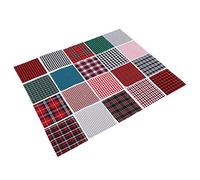 Cyrank Tissu de Couture 20PCS 25x25cm, Faisceaux de Tissu de Coton Faisceaux de Tissu de Couture pour l'artisanat de Couture de Couture de Patchwork