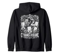 Cyrano Roxane Mots Bleed Love Drame Romantique Sweat à Capuche